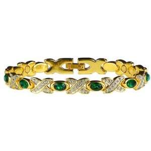    Simulated Emerald (May)   Magnetic Therapy Bracelet (BS 5) Jewelry