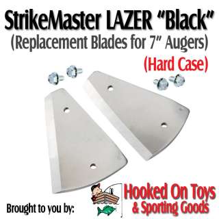 StrikeMaster 7 LAZER Black Ice Auger   2 Stainless Steel 