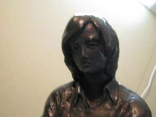 AUSTIN Sculpture/Statue LADY GOLFER Putting 1975 VTG  