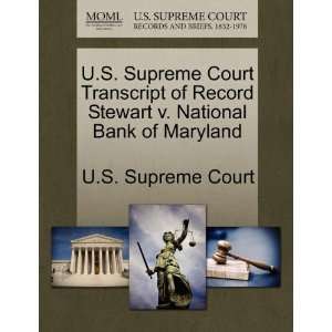   National Bank of Maryland (9781244956506): U.S. Supreme Court: Books
