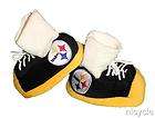 pittsburgh steelers nfl baby sneaker slippers with real laces small