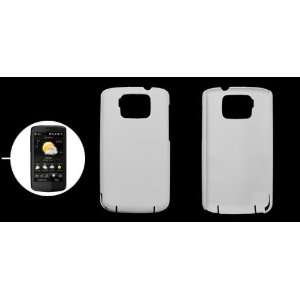   White Rubberized Hard Plastic Back Case for HTC Touch HD Electronics