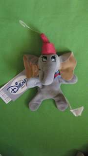 DISNEY ~ DUMBO ELEPHANT BEAN BAG MAGNET ~ NEW WITH TAG  