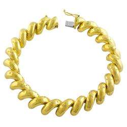 10k Yellow Gold 8 inch San Marco Bracelet  