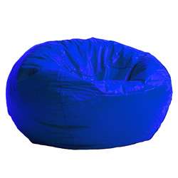 BeanSack Royal Blue Vinyl Bean Bag Chair  Overstock