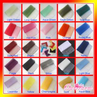 25 Organza Table Runner 12x108 Wedding Colors U Pick  