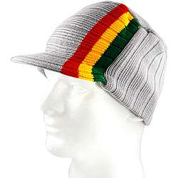 Iced Out Gear Mens Grey Jamaican style Beanie Hat  Overstock