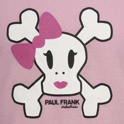 Small Paul by Paul Frank Girls Skull T shirt and Short Pajama Set 