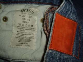 Hugo Boss Jeans Orange Label Relaxed Fit Straight Leg Zipper Fly Size 