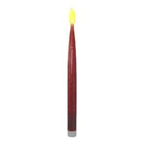  Wax Coated LED Red Taper Candles