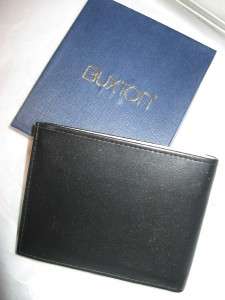 Buxton Old Timer Genuine Leather Convertible Wallet,Blk  