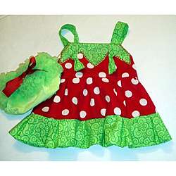 Just Girls Infant Girls Holiday Dress and Bloomer Set  Overstock
