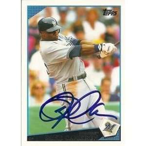 Boston Red Sox Mike Cameron Signed 2009 Topps Card:  Sports 