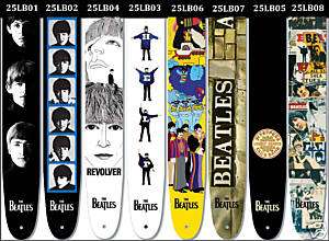 Beatles Guitar Strap Planet Waves + Free Fender Picks!  