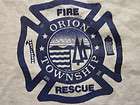 ORION TOWNSHIP FIRE AND RESCUE t shirt fireman L paramedic