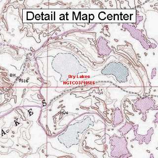  USGS Topographic Quadrangle Map   Dry Lakes, Colorado 