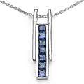 Sterling Silver Blue Sapphire Stick style Necklace Today 