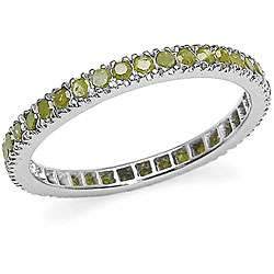 Sterling Silver Genuine Yellow Diamond Ring  
