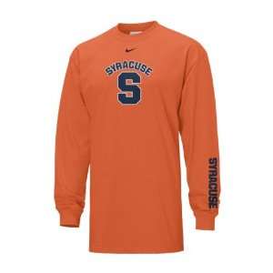  Syracuse Orange Nike Classic Logo Long Sleeve Tee: Sports 