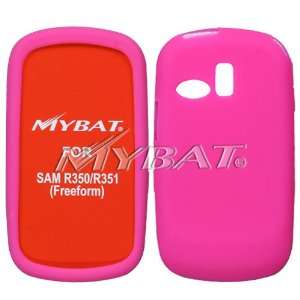  MyBat Samsung R350 R351 Freeform Hot Pink Silicone Skin 