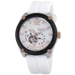 Lancaster Italy Mens Top Up Time Automatic White Dial Watch 