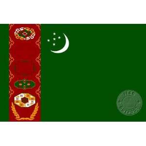  Turkmenistan 3 x 5 Nylon Flag Patio, Lawn & Garden