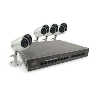  Web Ready DVR Security System with 4 hi res cameras 