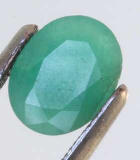 Loose green emerald gemstone oval natural estate loose vintage antique 