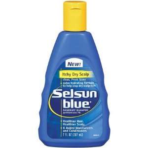 Selsun Blue Itchy Dry Scalp Dandruff Shampoo, 7 oz (Quantity of 5)