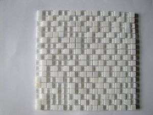 SPECTACULAR MIXED GLASS AND MARBLE Mosaic Tile on Mesh  