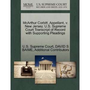  McArthur Corbitt, Appellant, v. New Jersey. U.S. Supreme 