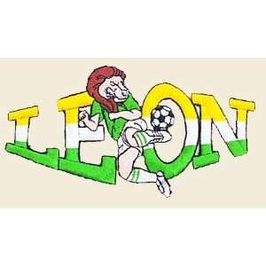 Soccer Leon Logo Embroidered Iron on or Sew on Patch 