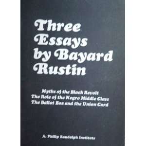  Three essays Bayard Rustin Books