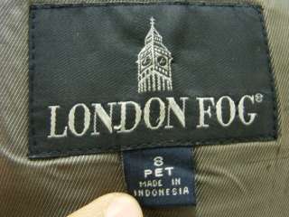   coat overcoat London Fog dark brown PL 8P insulated vintage  