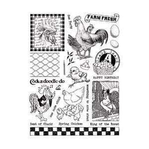   Art Stamps Large 8X6 Sheet by Crafty Secrets Arts, Crafts & Sewing