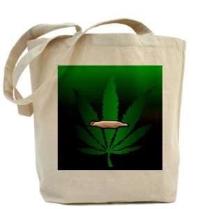  Tote Bag Marijuana Joint and Leaf 