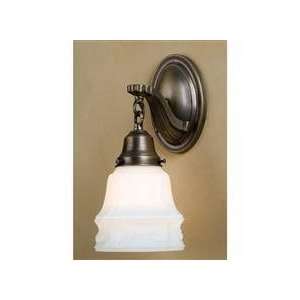   , Antique Brass Finish with Etched Opal Glass Shade: Home Improvement