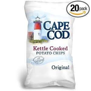 Cape Cod Original Salted Potato Chips, 5 Oz Bags (Pack of 20):  