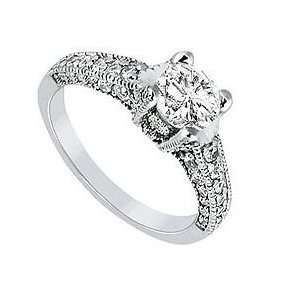  SI2 H, 1.20 ct Diamond Ring 14k White Gold: Jewelry