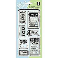 Inkadinkado Tickets and Tags Clear Stamps  