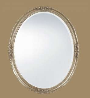newport oval silver mirror silver with antique veining decorative 
