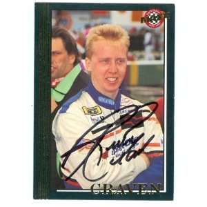  Ricky Craven Autographed/Hand Signed Trading Card (Auto 
