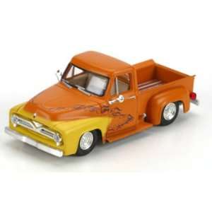  HO RTR 1955 Ford F 100 Pickup, Orange/Flames Toys & Games
