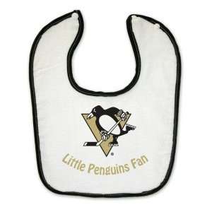  Pittsburgh Penguins 2 Tone Snap Baby Bib Sports 