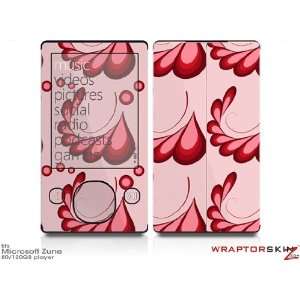 Zune 80/120GB Skin Kit   Petals Red plus Free Screen Protector by 