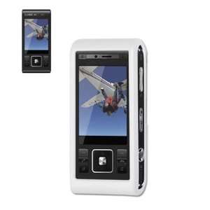  Cell Phone Case With Belt Clip for Sony Ericsson C905A AT&T   WHITE