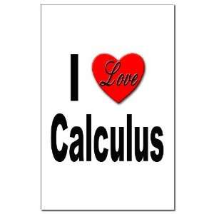  I Love Calculus Math Mini Poster Print by  Patio 