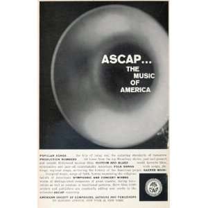  1958 Ad ASCAP Performing Rights Licensing Music Artists 