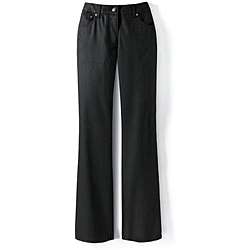 Newport News Womens Jeanology Black Shimmer Bootcut Jeans 