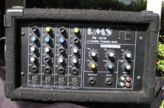 RMS PM 401R powered mixer 4 Channel 100 watts rms  